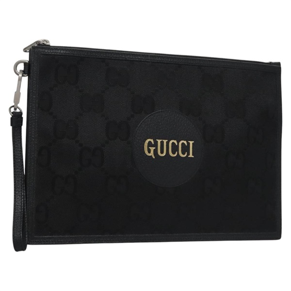 【原宿店限定】グッチ GUCCI オフ　ザ　グリッド クラッチバッグ GGキャンバス ブラック 625598 レディース ac3673A