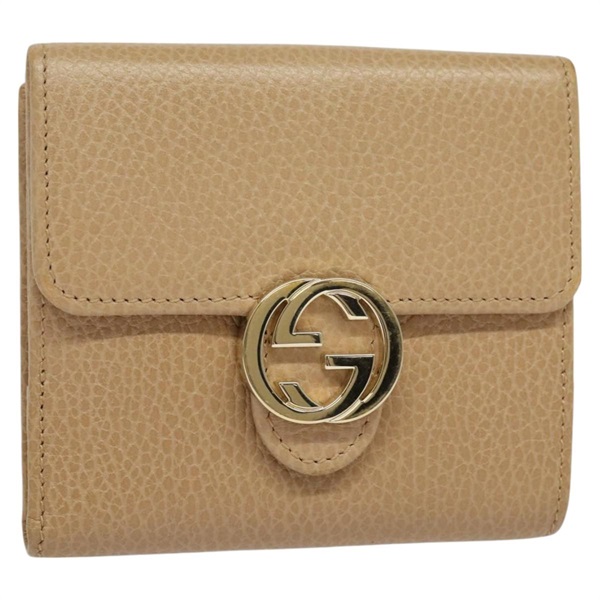 【原宿店限定】グッチ GUCCI 財布 レザー アウトレット ベージュ ゴールド 615525 レディース MY069V