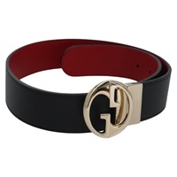 【原宿店限定】グッチ GUCCI ベルト レザー アウトレット 81cm ブラック 70 28 525040 レディース am7750V