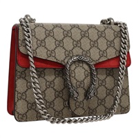 【原宿店限定】グッチ GUCCI ショルダーバッグ GGスプリーム チェーン PVCレザー ベージュ 421970 レディース FF9914