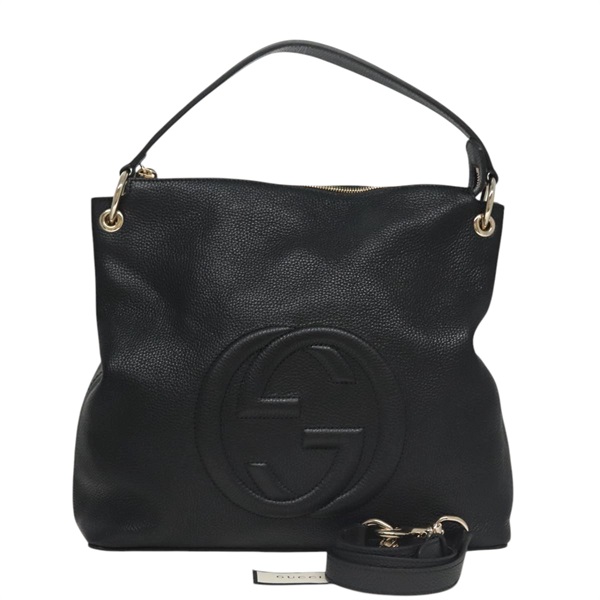 【原宿店限定】グッチ GUCCI ハンドバッグ ソーホー レザー アウトレット 2way ブラック 308362 レディース mr900V