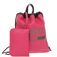 【原宿店限定】グッチ GUCCI バックパック レザー ピンク 523586 レディース 95840V
