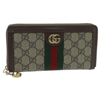 【原宿店限定】グッチ GUCCI 財布 GGオフィディア ウェブシェリーライン  PVC ベージュ レッド レディース ep6413V
