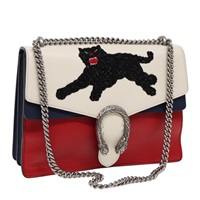 【原宿店限定】グッチ GUCCI ショルダーバッグ チェーン デュオニソス パンサー レザー マルチカラー 403348 レディース bs17863V