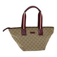 【原宿店限定】グッチ GUCCI ショルダーバッグ GGキャンバス シェリーライン ベージュ レッド レディース ki4899