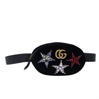 【原宿店限定】グッチ GUCCI ウエストバッグ ベロア ブラック ゴールド 476434 レディース bs17475M