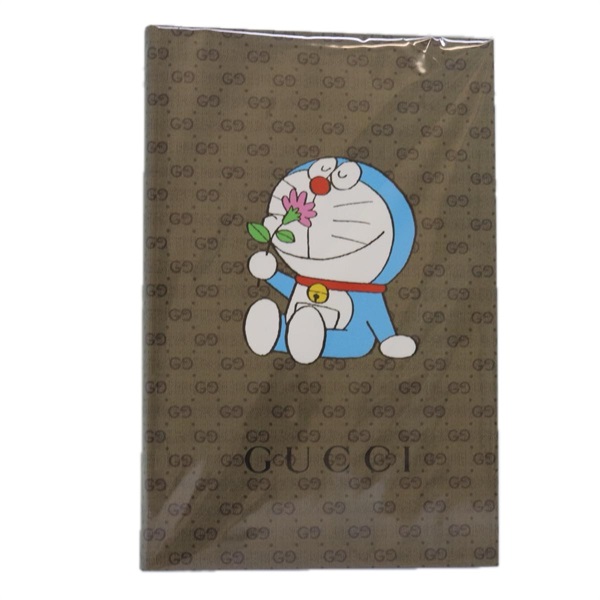 【原宿店限定】グッチ GUCCI ノートカバー マイクロGGキャンバス cancan限定コラボノート ベージュ レディース 81072M