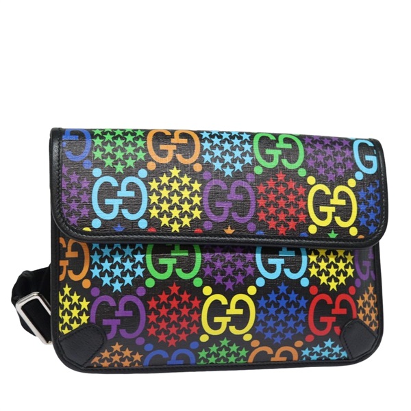 【原宿店限定】グッチ GUCCI ボディバッグ GGサイケデリック PVCレザー マルチカラー 598113 レディース am6503A