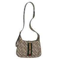 【原宿店限定】グッチ GUCCI ショルダーバッグ GGスプリーム ウェブシェリーライン  ジャッキー BALENCIAGA ベージュ 636706 レディース 74999SAV