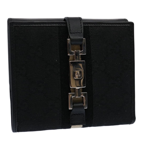 【原宿店限定】グッチ GUCCI 財布 GGキャンバス　シェリーライン ジャッキー ブラック ホワイト レディース 60081A