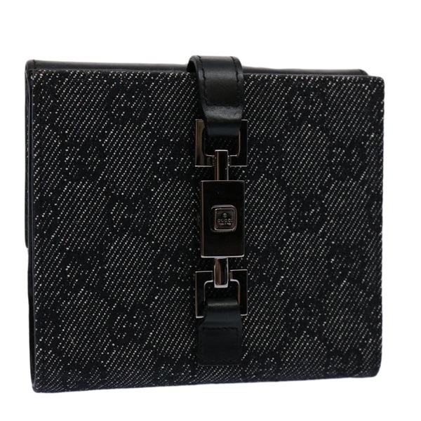 【原宿店限定】グッチ GUCCI 財布 GGキャンバス ジャッキー ブラック 05474 レディース 60080A