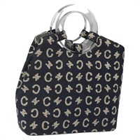 【原宿店限定】セリーヌ CELINE ハンドバッグ Cマカダムキャンバス ネイビー レディース 113334V