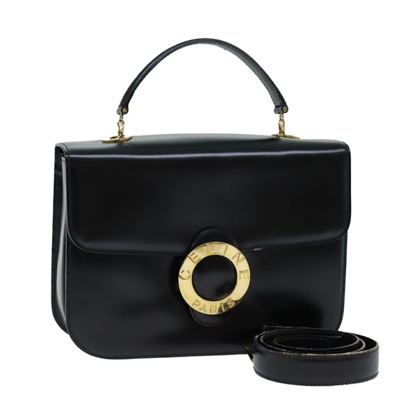 【原宿店限定】セリーヌ CELINE ハンドバッグ レザー 2way ブラック レディース 73008V