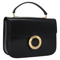 【原宿店限定】セリーヌ CELINE ハンドバッグ レザー ブラック ゴールド レディース BD058V