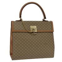 【原宿店限定】セリーヌ CELINE ハンドバッグ マカダムキャンバス コーティングキャンバス ベージュ レディース yk15582V