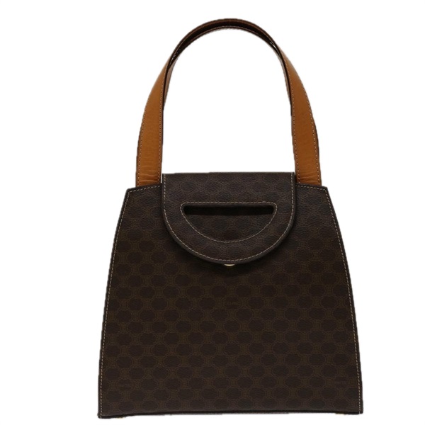 【原宿店限定】セリーヌ CELINE ハンドバッグ マカダムキャンバス PVC 2way ブラウン レディース 69000V