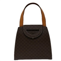 【原宿店限定】セリーヌ CELINE ハンドバッグ マカダムキャンバス PVC 2way ブラウン レディース 69000V