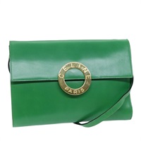 【原宿店限定】セリーヌ CELINE ショルダーバッグ レザー グリーン レディース 75227AV