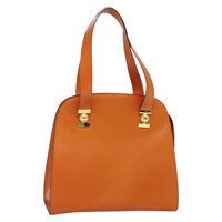 【原宿店限定】セリーヌ CELINE トートバッグ レザー ゴールド オレンジ レディース BD725V