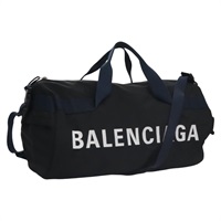 【原宿店限定】バレンシアガ BALENCIAGA ボストンバッグ キャンバス ブラック シルバー レディース mr1018V