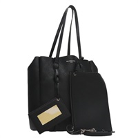 【原宿店限定】バレンシアガ BALENCIAGA エブリデイトートXS トートバッグ レザー 2way ブラック シルバー 489813 レディース hk1951V
