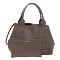 【原宿店限定】バレンシアガ BALENCIAGA ネイビー カバス ハンドバッグ レザー グレー 339933 レディース 80962M