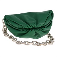 【原宿店限定】ボッテガヴェネタ BOTTEGAVENETA ショルダーバッグ チェーン レザー グリーン レディース 111467V