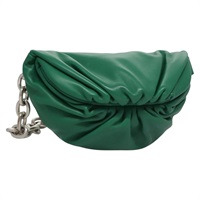 【原宿店限定】ボッテガヴェネタ BOTTEGAVENETA ショルダーバッグ チェーン レザー グリーン レディース EC599V