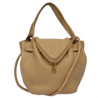 【原宿店限定】ボッテガヴェネタ BOTTEGAVENETA ハンドバッグ レザー 2way ベージュ レディース hk1443V