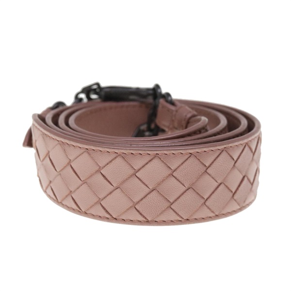 【原宿店限定】ボッテガヴェネタ BOTTEGAVENETA ショルダーストラップ イントレチャート レザー 113cm ピンク レディース am5637V