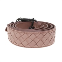 【原宿店限定】ボッテガヴェネタ BOTTEGAVENETA ショルダーストラップ イントレチャート レザー 113cm ピンク レディース am5637V