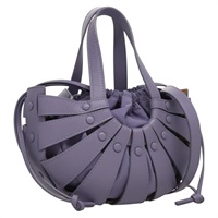 【原宿店限定】ボッテガヴェネタ BOTTEGAVENETA シェル ショルダーバッグ レザー パープル レディース BD1058AV