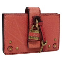 【原宿店限定】クロエ Chloe カードケース レザー ピンク レディース 102045V