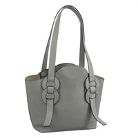 【原宿店限定】クロエ Chloe ダリル トートバッグ レザー グレー ゴールド レディース ki5336V