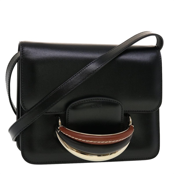 【原宿店限定】クロエ Chloe ケイティー ショルダーバッグ レザー ブラック レディース 43713A