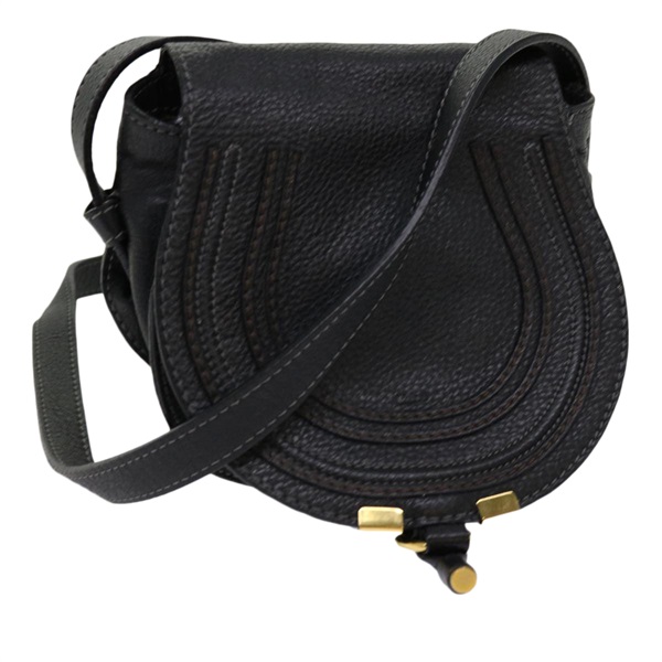 【原宿店限定】クロエ Chloe マーシー ショルダーバッグ レザー ブラック レディース am5457V