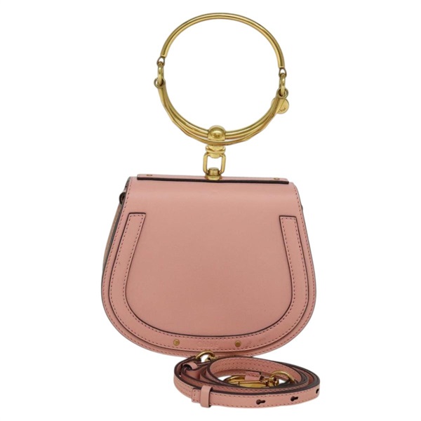 【原宿店限定】クロエ Chloe ナイル ハンドバッグ レザー 2way ピンク ゴールド レディース 113735V