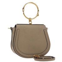 【原宿店限定】クロエ Chloe ナイル ショルダーバッグ レザー グレー ゴールド 3S1301 レディース 93835