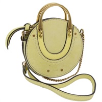 【原宿店限定】クロエ Chloe ハンドバッグ ピクシー スエード レザー 2way イエロー レディース 65664V