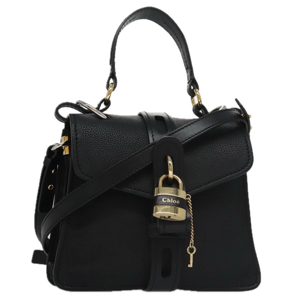 【原宿店限定】クロエ Chloe アビー ハンドバッグ スモールデイ レザー 2way ブラック レディース yk16365AV