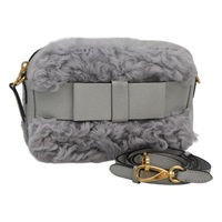 【原宿店限定】ミュウ ミュウ Miu Miu ショルダーバッグ レザー グレー レディース BD1196AV