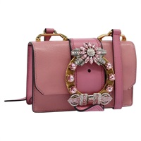 【原宿店限定】ミュウ ミュウ Miu Miu ショルダーバッグ レザー ピンク レディース 110296V