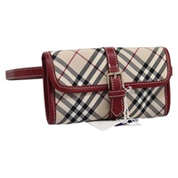 【原宿店限定】バーバリー BURBERRY ウエストバッグ ノバチェック ブルーレーベル キャンバス ベージュ レディース 114435V