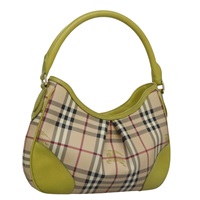 【原宿店限定】バーバリー BURBERRY ショルダーバッグ ノバチェック PVCレザー ベージュ レディース BD897