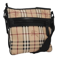 【原宿店限定】バーバリー BURBERRY ショルダーバッグ ノバチェック PVCレザー ベージュ レディース FF4151V