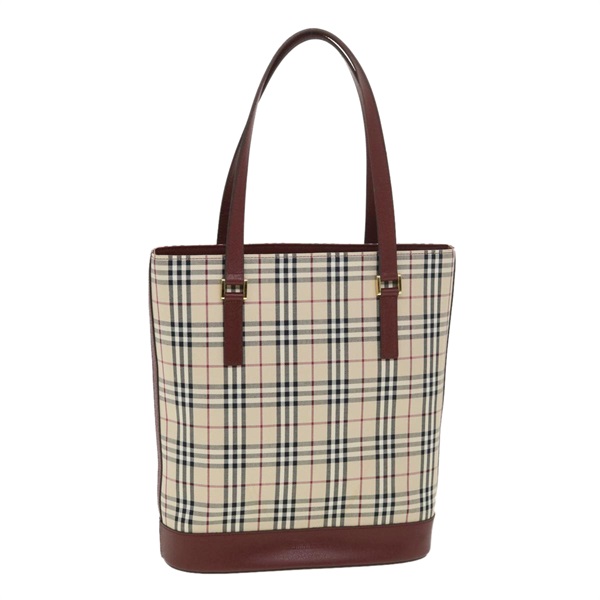 【原宿店限定】バーバリー BURBERRY トートバッグ ノバチェック ナイロン ベージュ レディース yk6343V