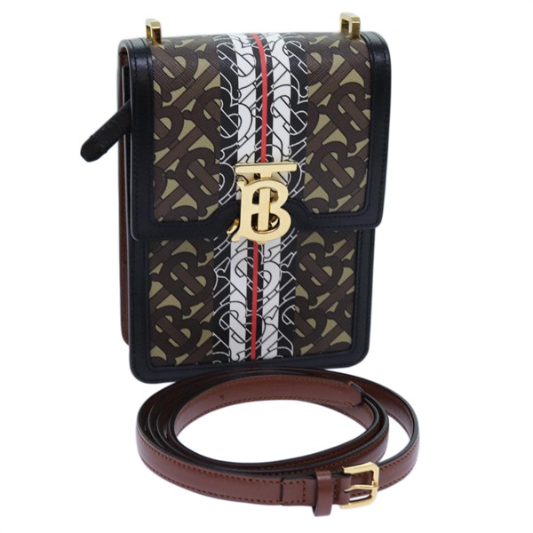 【原宿店限定】バーバリー BURBERRY ショルダーバッグ PVC レザー ブラウン レディース 70330AV