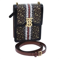 【原宿店限定】バーバリー BURBERRY ショルダーバッグ PVC レザー ブラウン レディース 70330AV