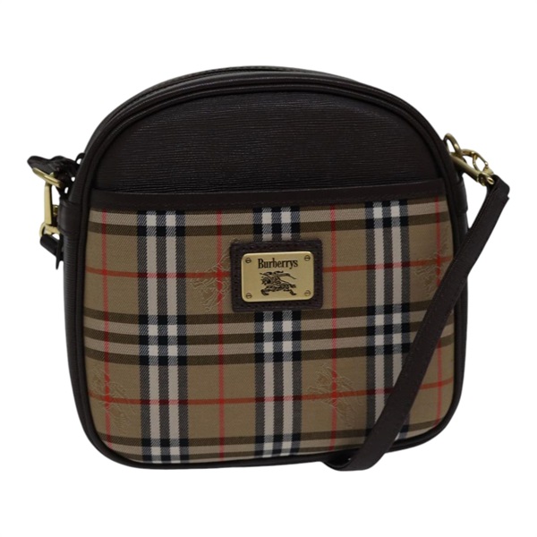 【原宿店限定】バーバリーズ Burberrys ショルダーバッグ ノバチェック キャンバス ベージュ ブラウン レディース ki4917AV