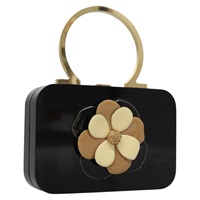 【原宿店限定】サルヴァトーレフェラガモ Salvatore Ferragamo ハンドバッグ プラスチック ブラック レディース 113518S